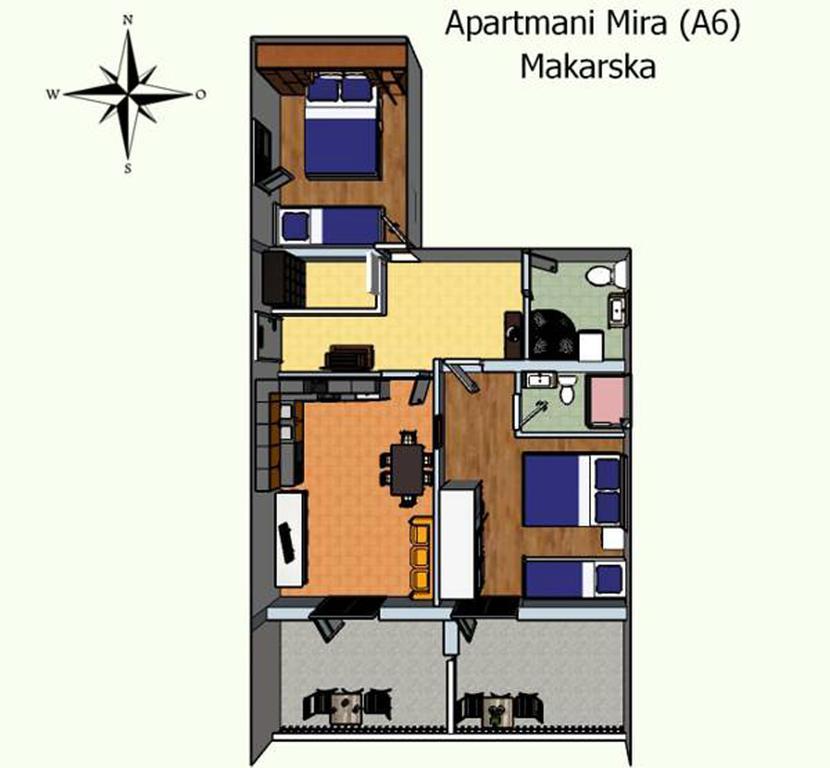Apartments Mira มาคาร์สกา ห้อง รูปภาพ